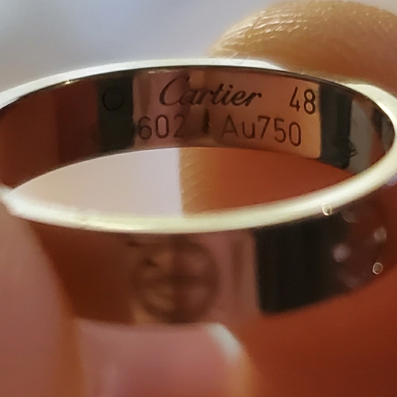 SOLD*Cartier love ring size 48 (aprox size 4.5 us) - Picture 7 of 7